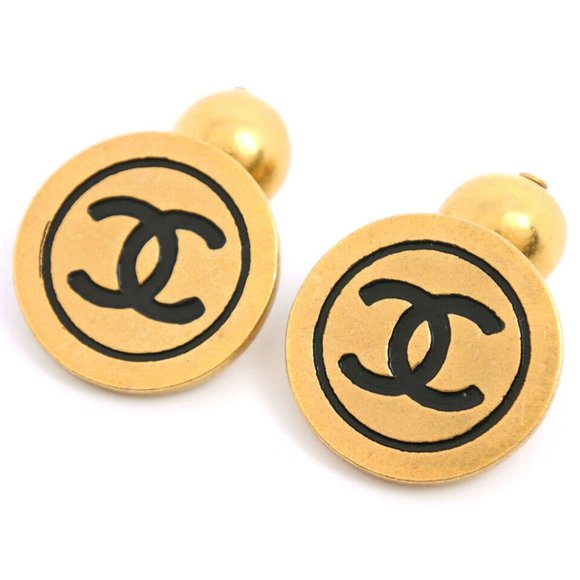 CHANEL COCO Mark cuffs Plated Gold Women - Picture 1 of 5